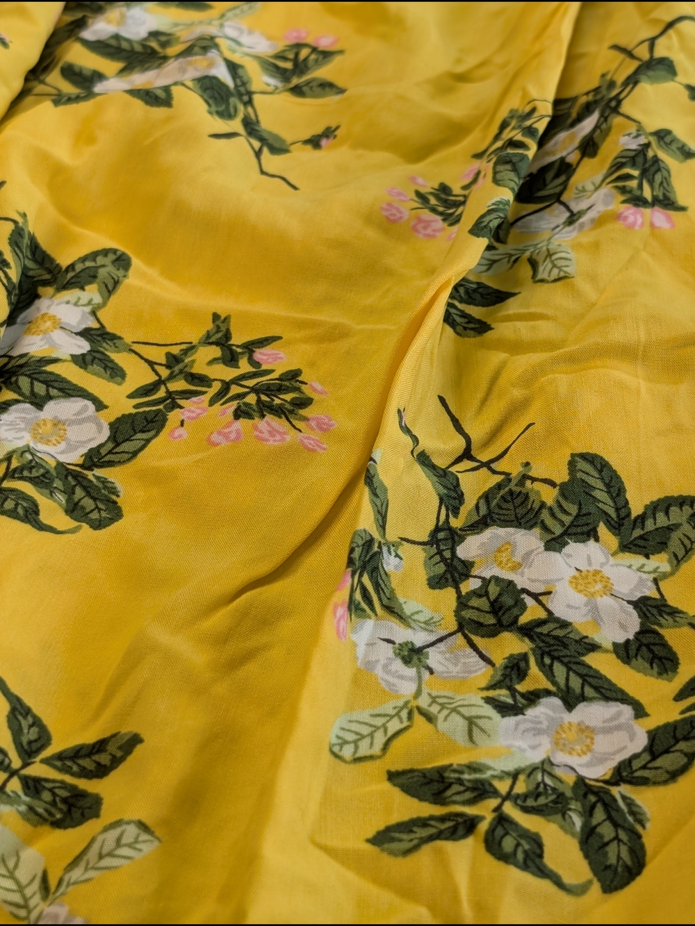 Matilda Jane Komono Yellow Floral Womens XS/S Coverup Lightweight Wrap NWT - Picture 9 of 9